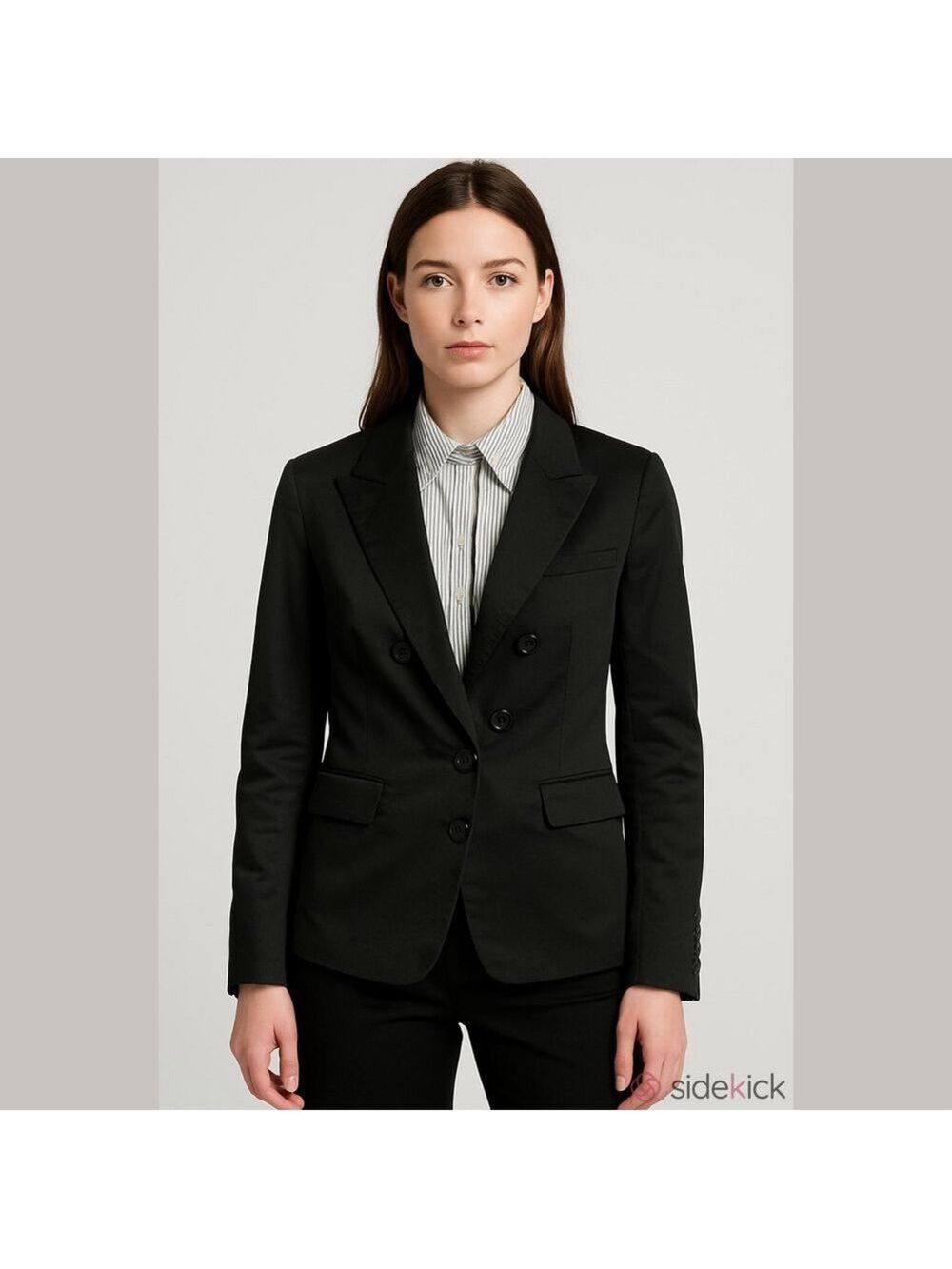 Express Black Double-Breasted Look Tailored Blazer NWOT